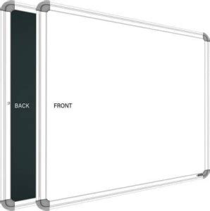 doozie Non Magnetic 1.5 X 2 feet White Board, One Side White Board ...
