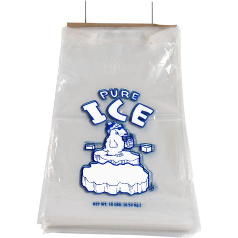 10 lb Ice Bags on Wire Wicket (1,000 Bags/Case) – Ice Bags Direct