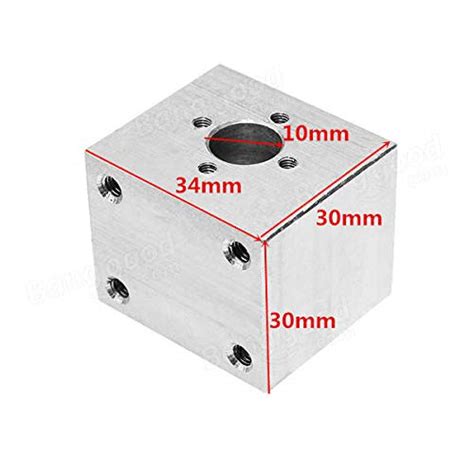 Generic 1pc 30mm x 34mm Aluminum Alloy T8 Screw Nut Bracket : Amazon.in ...