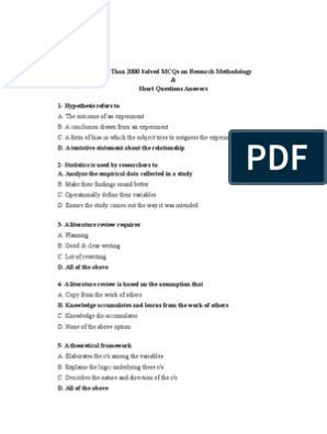 Image result for Research Method Questions and Answers