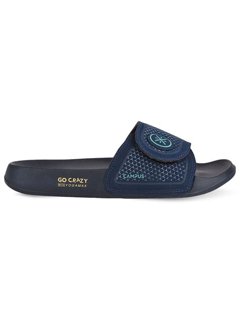 Buy Sliders For Men: Sl-407A-Navy-L-T-Blu | Campus Shoes