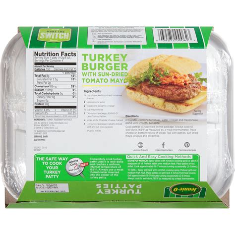 Turkey Burger Patty Nutrition Facts | Besto Blog