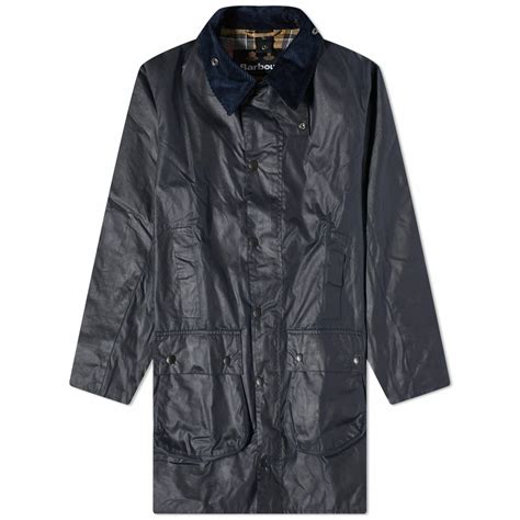 Barbour Men's Border Wax Jacket in Navy Barbour