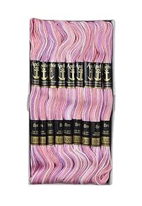 Anchor Cross Stich/Long Stich Embroidery Cotton Threads,Pack of 25, 8 ...