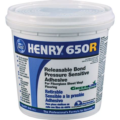 Henry Releasable Bond Pressure Sensitive Fiberglass Sheet Vinyl Floor ...