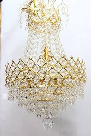 Buy Somil A1.a Chandeliers Jhoomar Glass Pendant Hanging Lamp (Gold, 6 ...
