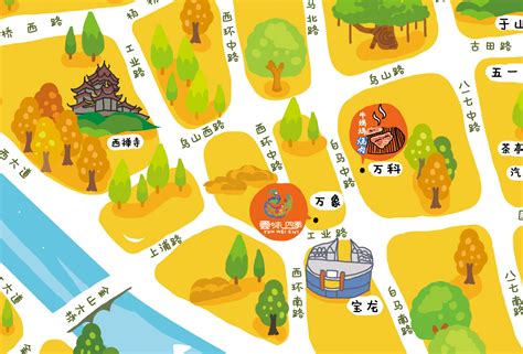 吃喝玩乐购明洞地图海报|平面|海报|EdmundSu - 原创作品 - 站酷 (ZCOOL)