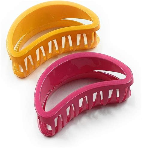 Buy Fairytale Multi-Colour Resin Plastic D Shape Medium Hair Clutcher ...