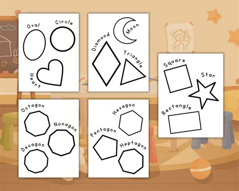 Image result for Shapes Color Sheets