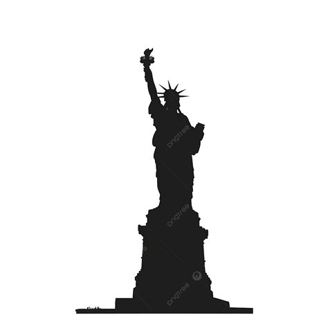 Silhouette Of Statue Of Liberty, Liberty, New York, Independence PNG Transparent Image and ...