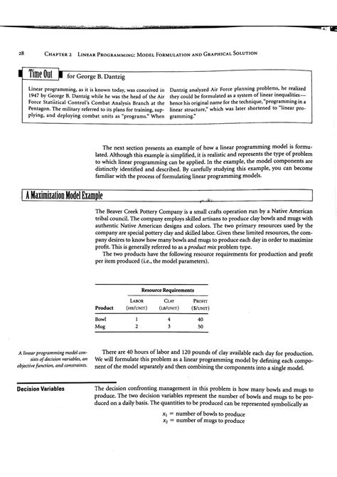 Linear Programming Model Formulation 的图像结果