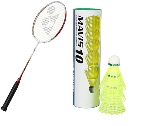 Buy Yonex Carbonex 8000 Plus Badminton Racquet& Yonex Mavis 10 Online ...