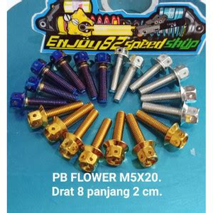 Jual NEW BAUT SET PB PROBOLT M5 DRAT 8 PANJANG 2 CM BAUT TANGKI NINJA R ...