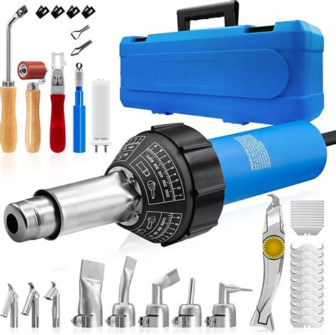 Hot Air Plastic Welder 1600w Complete Accessories And Nozzles Plastic ...