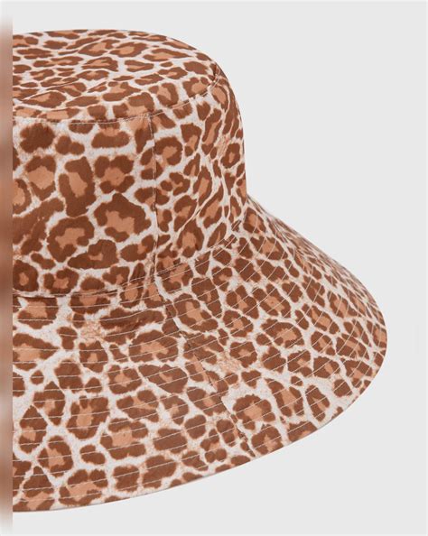 Beige Animal Print Bucket Hat – The Beach Company