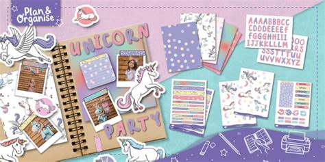 Unicorn | Printable Scrapbooking Kit