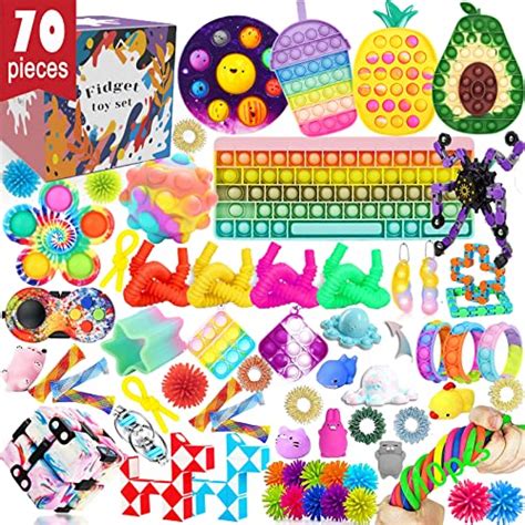 Buy 70 PCS Fidget Packs Fidget Toy Set Anti-Anxiety Tools,Easter Big ...