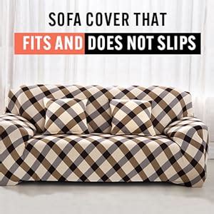 MAKHAI Universal Three Seater Sofa Cover Big Elasticity, Protective ...