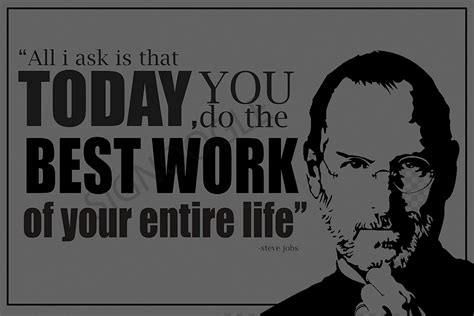 SIGNOOGLE Steve Jobs Motivational Poster Stickers Quotes Large For Wall ...
