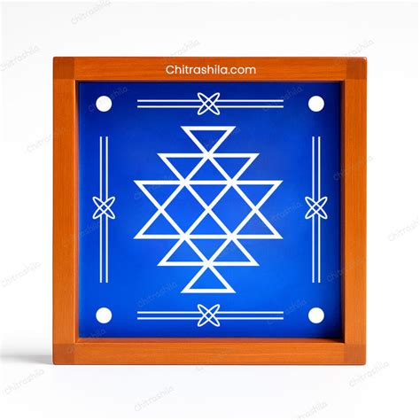 CHITRASHILA® Kuber Kolam Wooden Rangoli Stencil 5x5 Inches (WA-10)