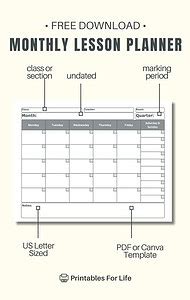 October Monthly Lesson Plan Calendar 的图像结果