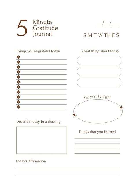 Free Printable Gratitude Journal Template for Mindfulness and Positivity | Gratitude journal ...