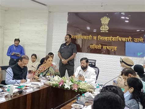 CM Eknath Shinde reviews Thane district disaster control management system