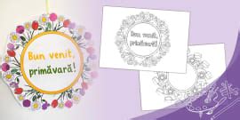 Desene de colorat cu flori - Ciclul Primar - România