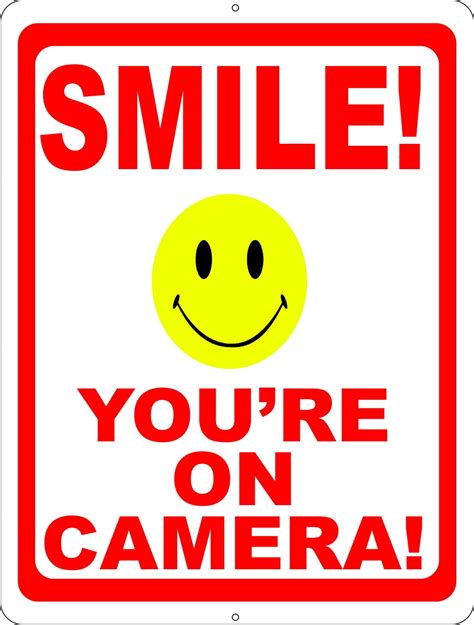 Smile You're on Camera Sign - Walmart.com
