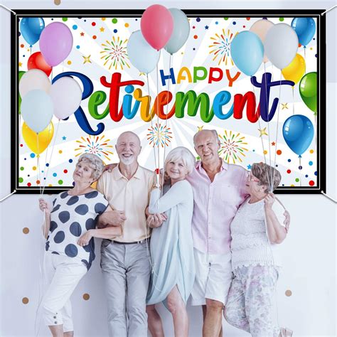 Blulu Colorful Retirement Party Decorations - Banner & India | Ubuy