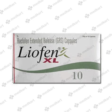 LIOFEN XL 10MG CAPSULE 10'S - Uses, Side Effects, Price and Generic ...