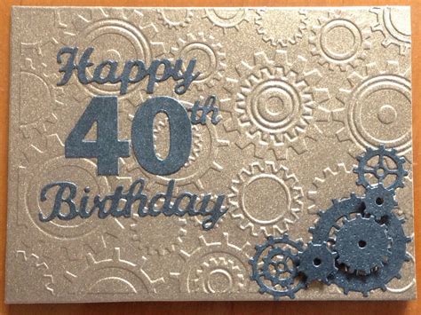 Men's 40th birthday card -The Craftree libjj | Cards | Pinterest | 40th ...