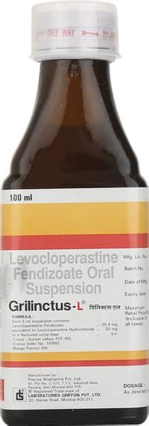 Grilinctus-L Oral Suspension: Uses, Side Effects, Price, Dosage & More ...