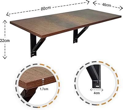 INVISIBLE BED Large Foldable Table with Ledge Study Table/Home Office ...