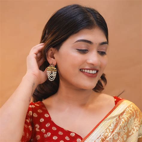 Avantika Floral 4 Layer Cluster Pearl Earring – Adore By Priyanka