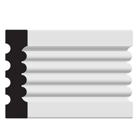 Nucasa MADM150-S Window Casing Molding Sample, Unfinished Maple.8125 ...