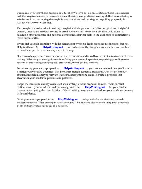 Image result for Thesis Proposal Example