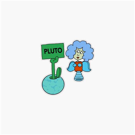 Onim Interplanet Janet - Pluto Sticker - Walmart.com