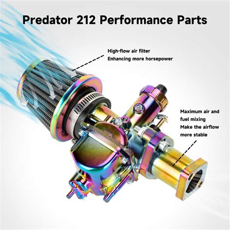 Kit Carburatore Predator 212cc Aazon.co: FVRITO Upgrade V22 Carburetor ...