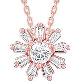 GIVA 925 Silver Rose Gold Flower Pendant with Link Chain | Gifts for ...