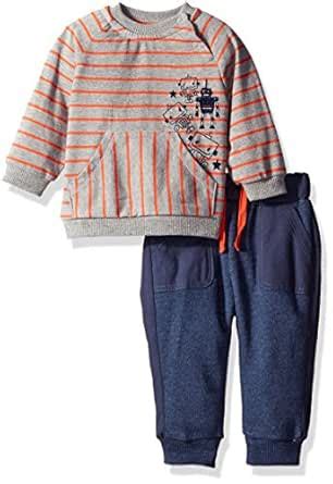 Buy Petit Lem Baby Boys' Striped Top and Pant Set, Robot, 24 Months at ...