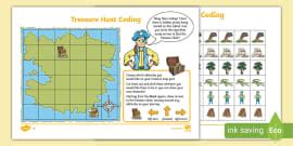 KS1 Unplugged Coding Safari Map - Computing (teacher made)
