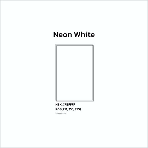 Is White Considered A Neon Color at Edna Cox blog