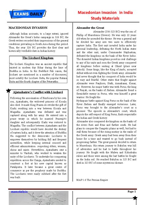 MACEDONIAN INVASION - Macedonian Invasion in India Study Materials ...