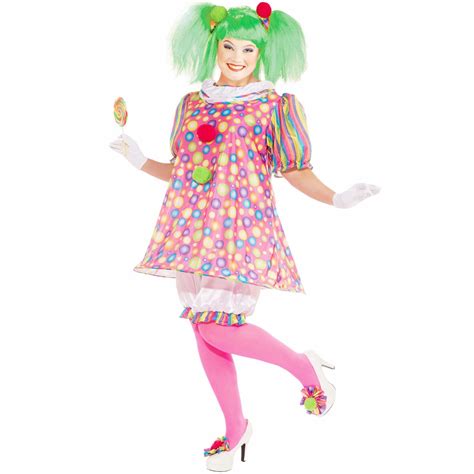 Womens Tickles The Clown Plus Size Costume - PartyBell.com