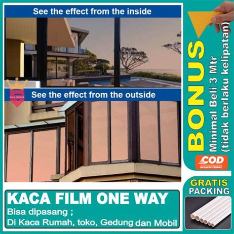 Jual Sticker Stiker Kaca Film One Way Cermin Brown Riben Coklat ...