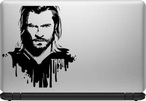 decor kafe Thor Laptop Sticker Self Adhesive Vinyl Laptop Decal 15.6 ...