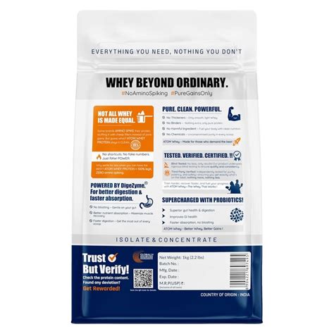 AS-IT-IS Atom Whey Protein Concentrate 1Kg