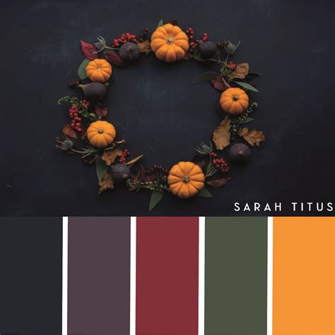25 Thanksgiving Color Palettes - Sarah Titus