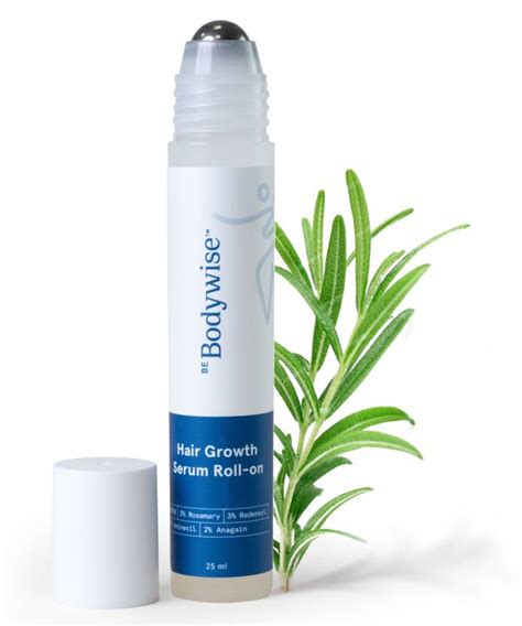 Be Bodywise 3% Rosemary Hair Growth Serum Roll On | For Thicker ...